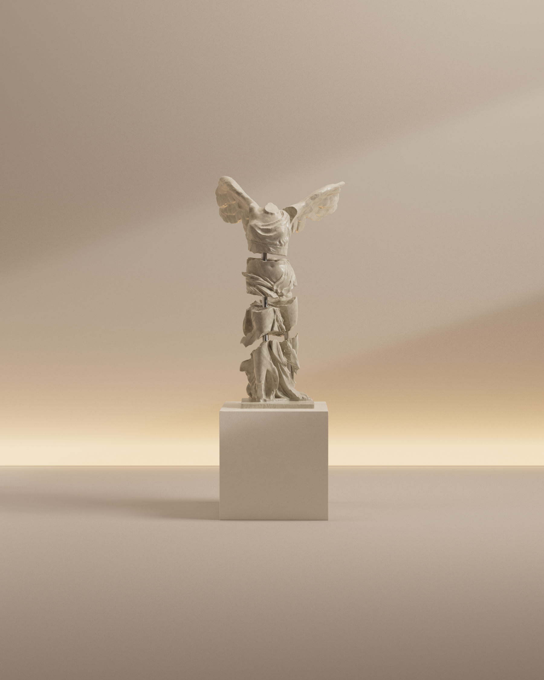 W.V.o.S fractured (winged victory of samothrace)