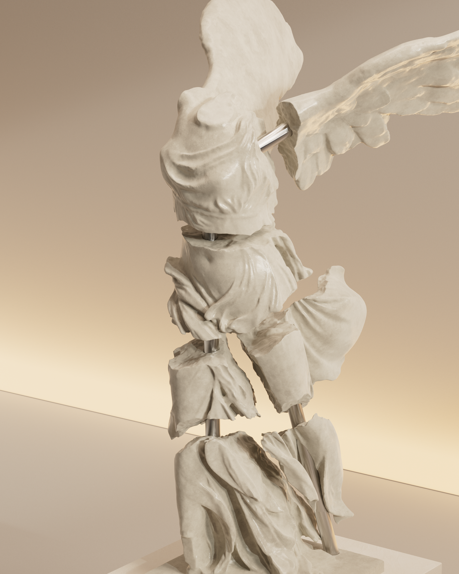 W.V.o.S fractured (winged victory of samothrace)