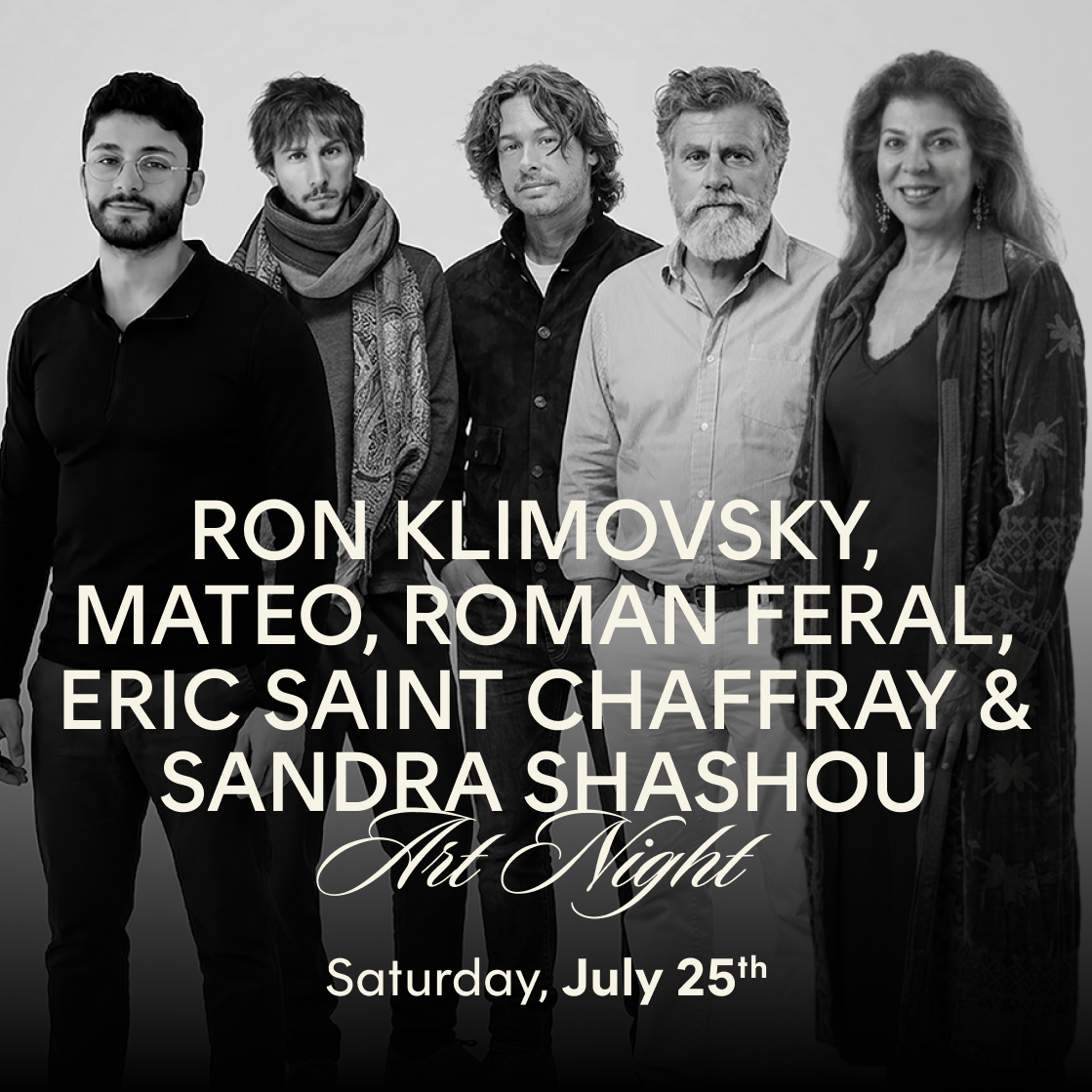 Art Night with Ron Klimovsky, Mateo, Eric Saint Chaffray, Roman Feral & Sandra Shashou